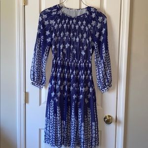 Breezy sheer Lined midi dress